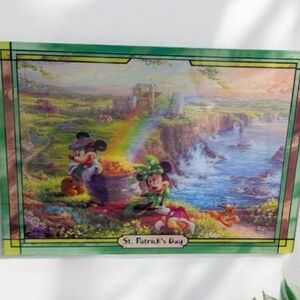 Disney Perpetual Calendar Collection With Thomas Kinkade Art St. Patrick's Day